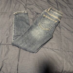 Risen ankle cropped jeans